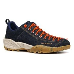 Scarpa Mojito Planet Denim Trainers Blue Orange
