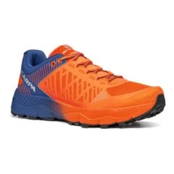 Scarpa Spin Ultra Trail Running Shoes Orange Blue