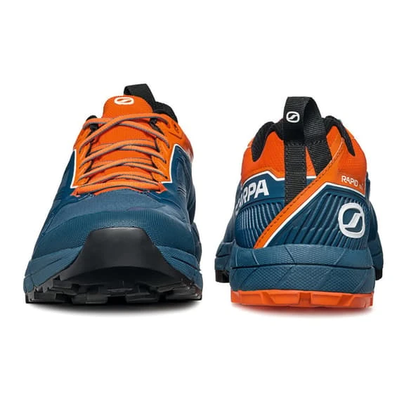 Scarpa Rapid GORE-TEX Mountain Shoes Blue Orange - Image 4